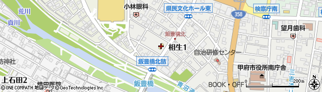 セブンイレブン甲府相生店周辺の地図