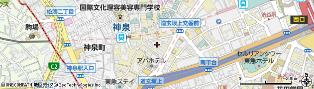 テラスのある個室イタリアン BORNE 渋谷店周辺の地図