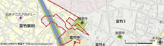 隆泉寺周辺の地図