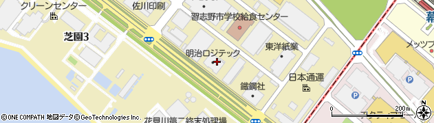 千葉県習志野市芝園2丁目4周辺の地図