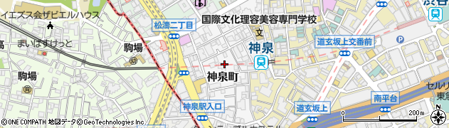 東京都渋谷区神泉町15-7周辺の地図