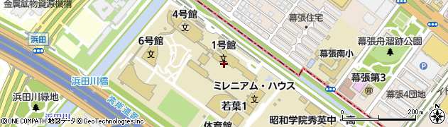 神田外語大学　大学　院共同研究室周辺の地図