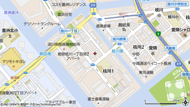 〒135-0051 東京都江東区枝川の地図