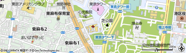 東京都港区芝公園4丁目4周辺の地図