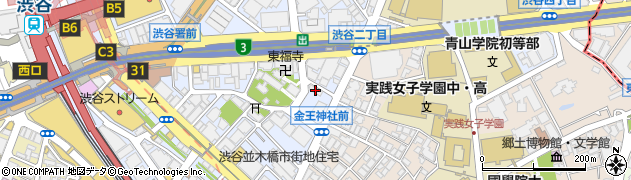 東急ドエルアルス渋谷八幡坂周辺の地図