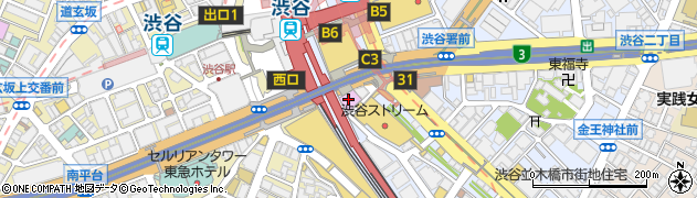渋谷ストリームホール周辺の地図