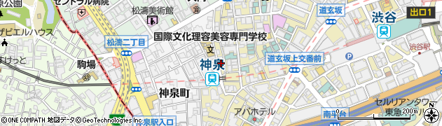 まいばすけっと神泉駅前店周辺の地図