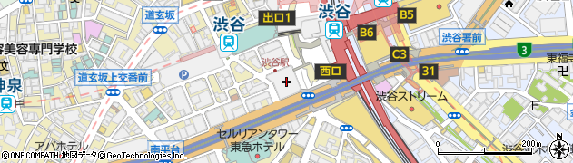 OSAKAきっちん。 東急プラザ渋谷店周辺の地図