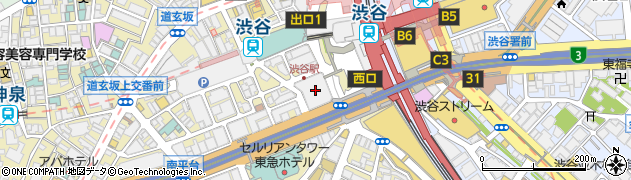 東急リバブル株式会社渋谷センター周辺の地図