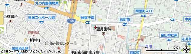 日本電気株式会社　甲府支店周辺の地図