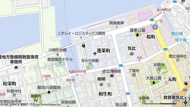 〒914-0061 福井県敦賀市蓬莱町の地図