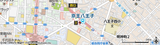 京王八王子ショッピングセンター周辺の地図