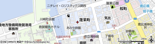 福井県敦賀市蓬莱町周辺の地図