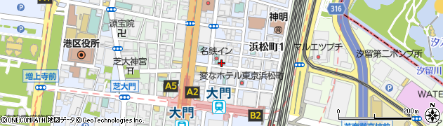 利助 浜松町店周辺の地図