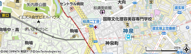 ローソン渋谷旧山手通り店周辺の地図