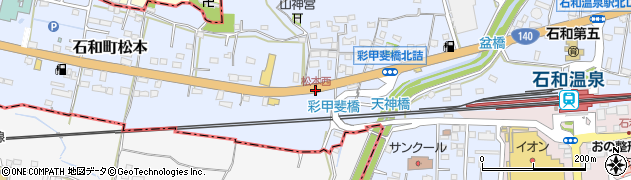 松本西周辺の地図
