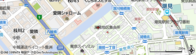 Ｆレンタカー江東店周辺の地図