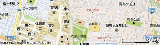 桐朋学園大学音楽学部　調布キャンパス１号館周辺の地図