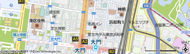 名鉄イン浜松町周辺の地図