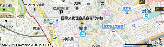 東京都渋谷区神泉町2-2周辺の地図