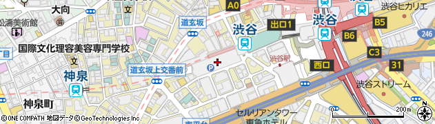渋谷マークシティ周辺の地図