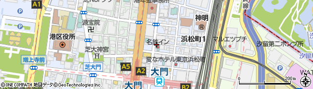 ファミリーマート名鉄イン浜松町店周辺の地図