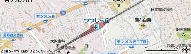 つつじケ丘駅周辺の地図