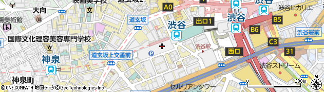 関山　渋谷東急店周辺の地図