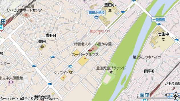 〒191-0053 東京都日野市豊田（丁目）の地図