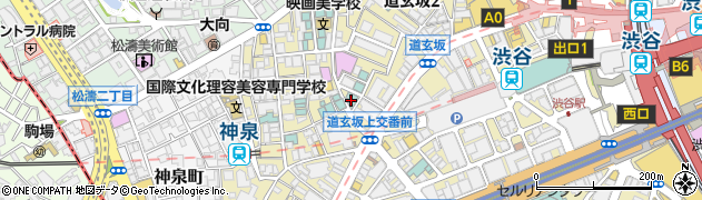 東京都渋谷区道玄坂2丁目12周辺の地図