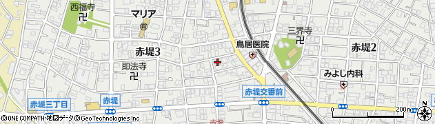 東京都世田谷区赤堤3丁目8-9周辺の地図