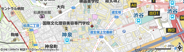 Amusement Bar PonPon ぽんぽん 渋谷周辺の地図