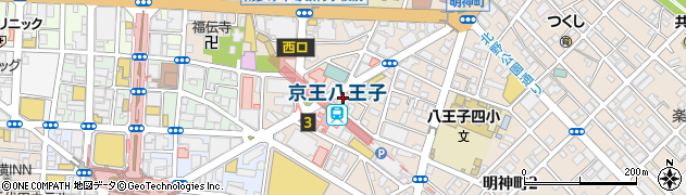 多摩信用金庫京王八王子支店周辺の地図