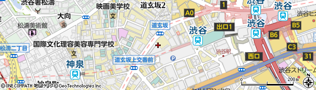 東京都渋谷区道玄坂2丁目10周辺の地図