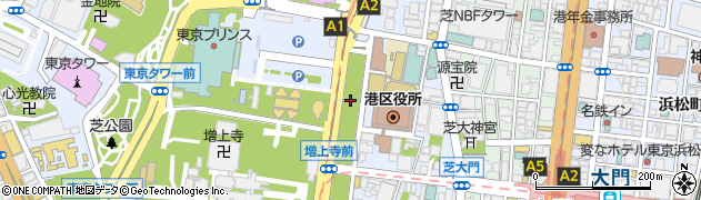東京都港区芝公園1丁目4周辺の地図