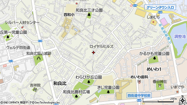 〒284-0044 千葉県四街道市和良比の地図