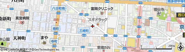東京都八王子市中町周辺の地図