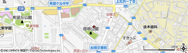 東京都世田谷区船橋6丁目18周辺の地図