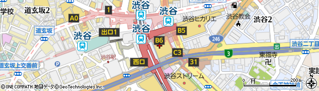 金粂 渋谷スクランブルスクエア周辺の地図