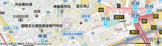 東京都渋谷区道玄坂2丁目16周辺の地図
