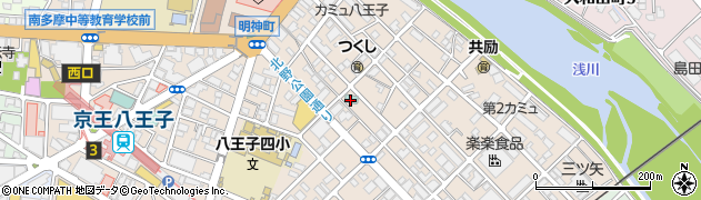 米荘本館周辺の地図