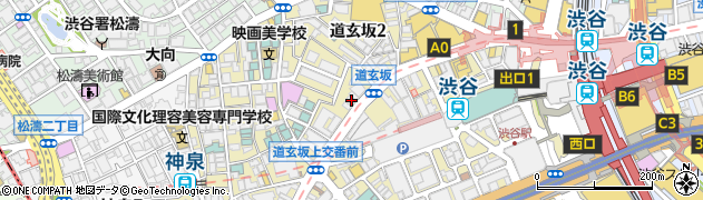 東京都渋谷区道玄坂2丁目16-6周辺の地図