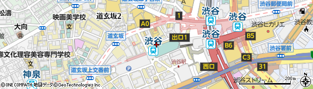 回転寿司みさき 京王渋谷店周辺の地図