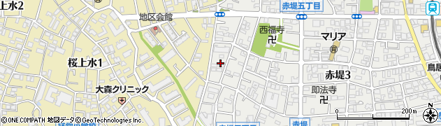 東京都世田谷区赤堤3丁目35周辺の地図
