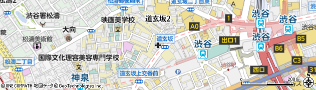 東京都渋谷区道玄坂2丁目16-4周辺の地図