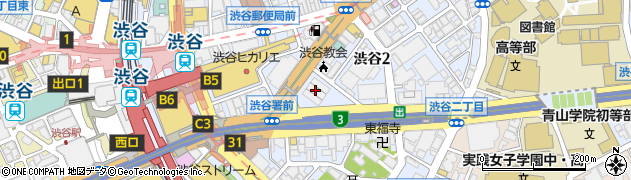 日産レンタカー渋谷クロスタワー店周辺の地図