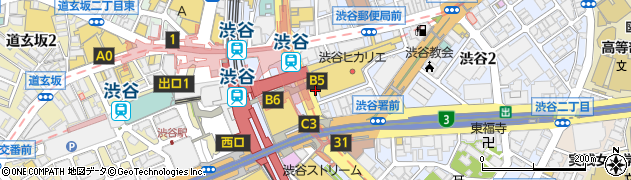 牛たん炭焼 利久 渋谷ヒカリエ店周辺の地図