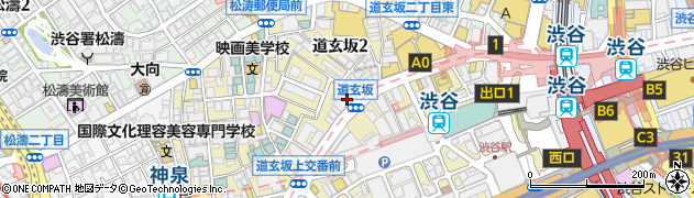 東京都渋谷区道玄坂2丁目16-3周辺の地図