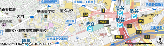 かつや 渋谷道玄坂店周辺の地図