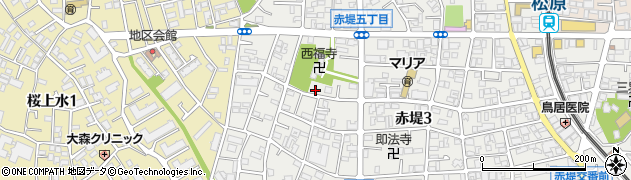 東京都世田谷区赤堤3丁目28-6周辺の地図